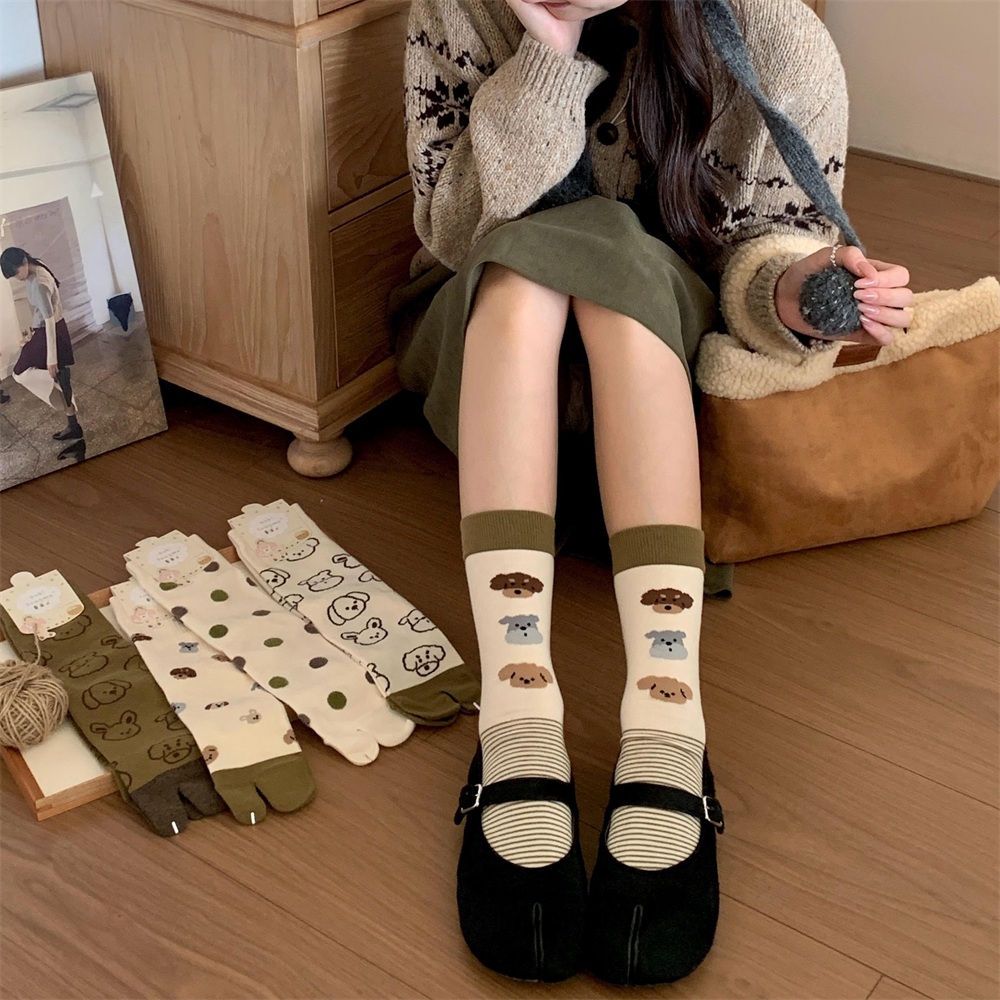 Köpek İllüstrasyonlu Tabi Ayrı - Toe Sock Split incelemesi ve fiyatı