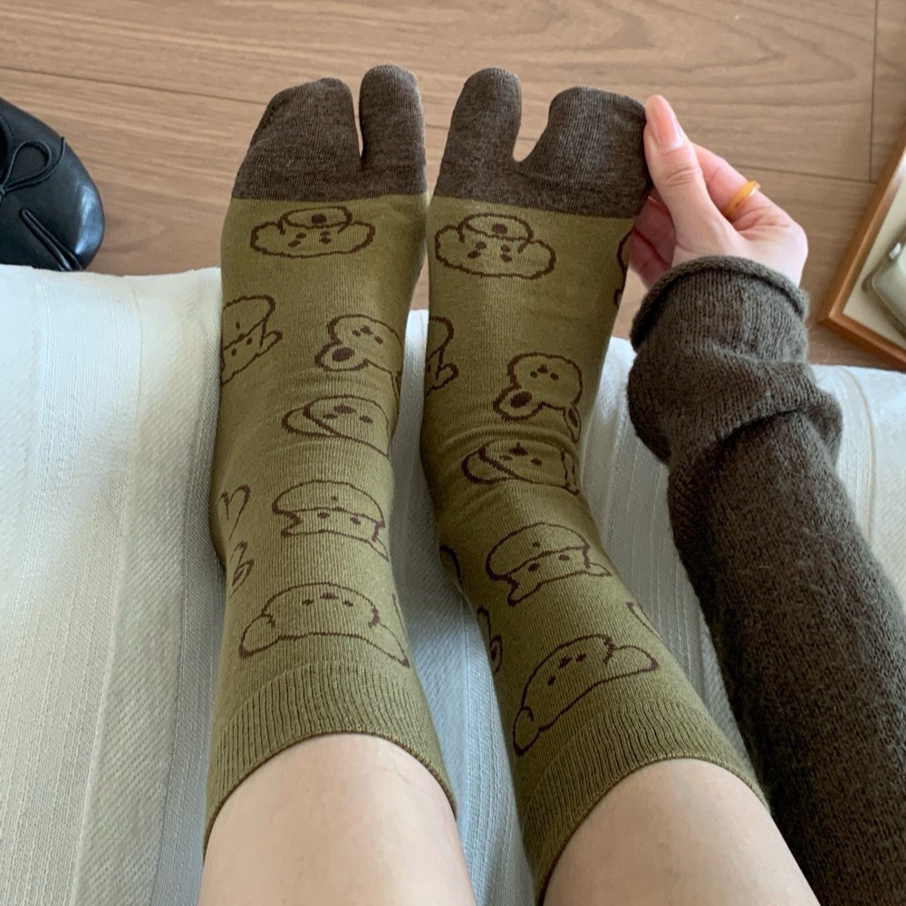 Köpek İllüstrasyonlu Tabi Ayrı - Toe Sock Split incelemesi ve fiyatı